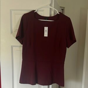 NWT Ann Taylor Red Blouse Elegant Top